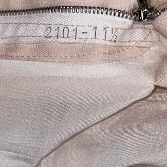 Rag & Bone Pink Silky Lined Leather Waistband Cuffed Trousers Size 2 - Picture 7 of 7